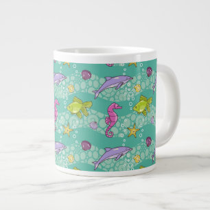 Summer Sea Pattern Giant Coffee Mug