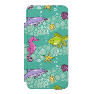 Summer Sea Pattern iPhone SE/5/5s Wallet Case
