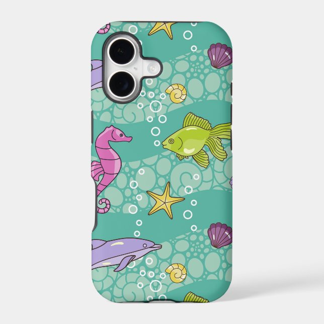 Summer Sea Pattern Iphone Case (Back)