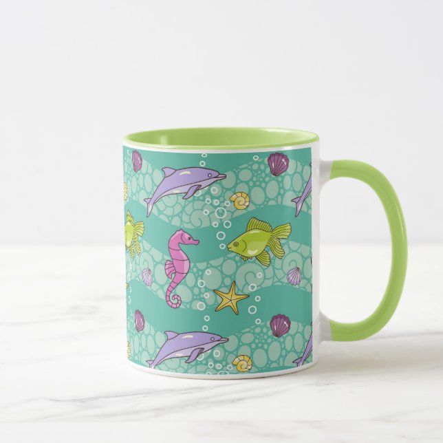 Summer Sea Pattern Mug (Right)