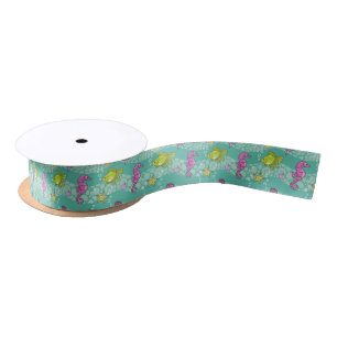 Summer Sea Pattern Satin Ribbon