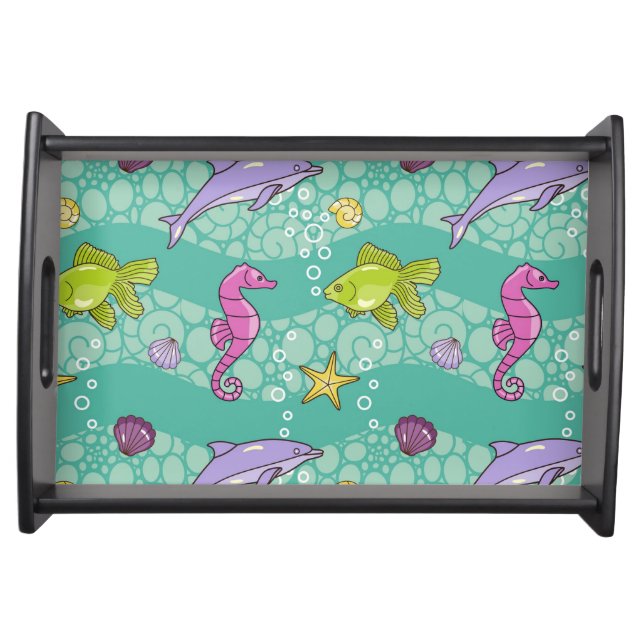 Summer Sea Pattern Serving Tray (Front)