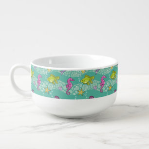 Summer Sea Pattern Soup Mug