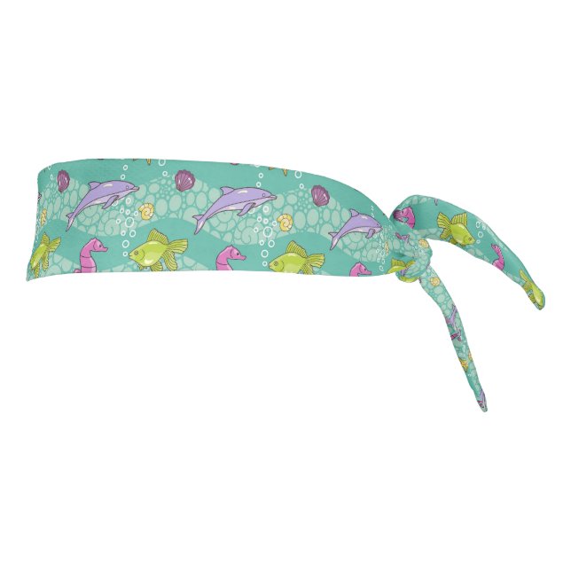 Summer Sea Pattern Tie Headband (Rotate 90)
