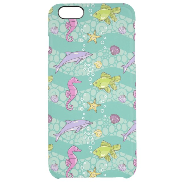 Summer Sea Pattern Uncommon iPhone Case (Back)