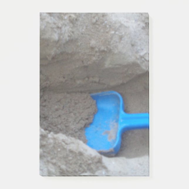 Summer Sea Sand Beach, Shovel Scoop Post-it® Notes (Front)