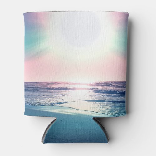 Summer Sea Sunset Tropical Beach Photo Can Cooler