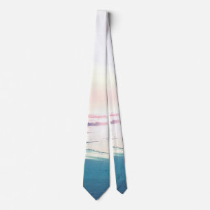Summer Sea Sunset Tropical Beach Photo Neck Tie