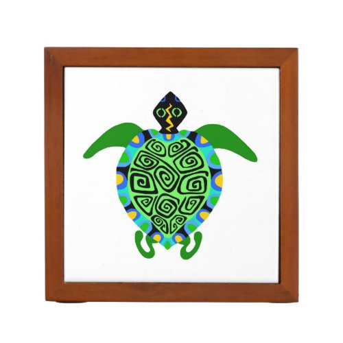 Summer Sea TURTLE _Endangered species Desk Organizer