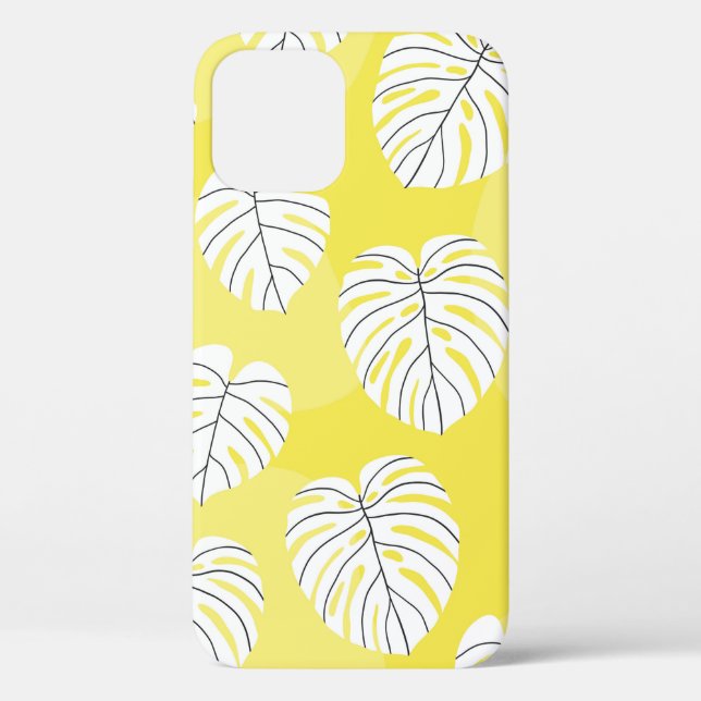 Summer seamless pattern with white stylized monste Case-Mate iPhone case (Back)