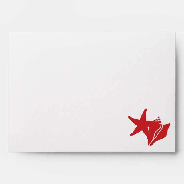 Summer Seashells in Cherry Envelopes (Front)
