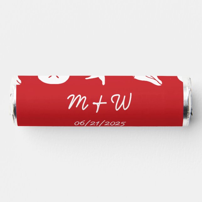 Summer Seashells in Cherry Red Breath Savers® Mints (Front)