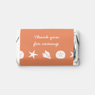 Summer Seashells in Coral Hershey's Miniatures