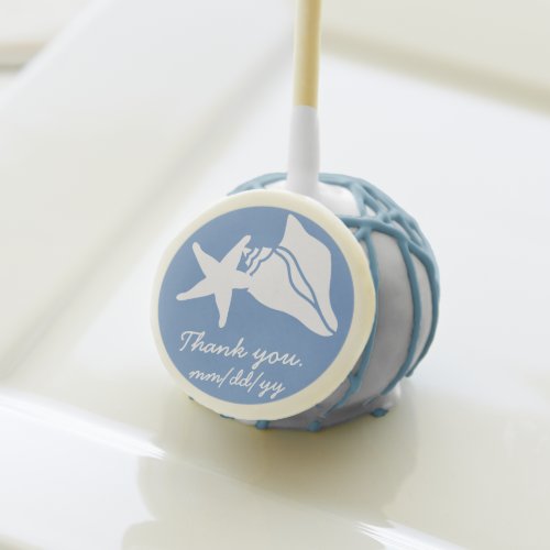 Summer Seashells in Periwinkle Cake Pop