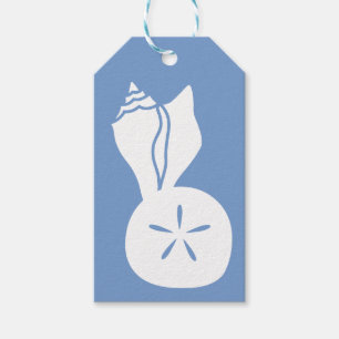Summer Seashells in Periwinkle Gift Tag