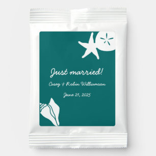 Summer Seashells in Teal Drink Mix