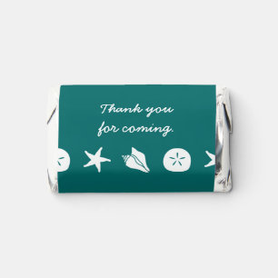 Summer Seashells in Teal Hershey's Miniatures