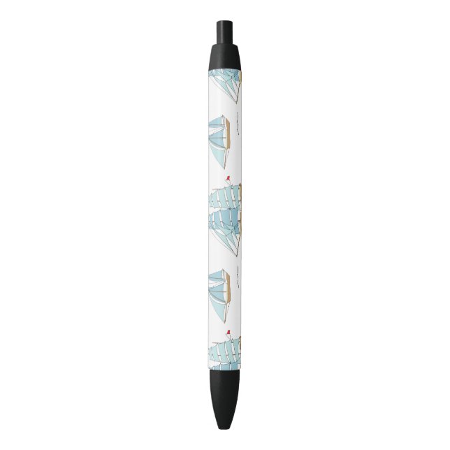 Summer Seatime Cute yachts with sail Pen (Front Vertical)