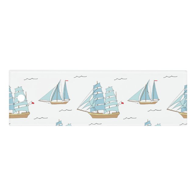 Summer Seatime Cute yachts with sail Ruler (Front)