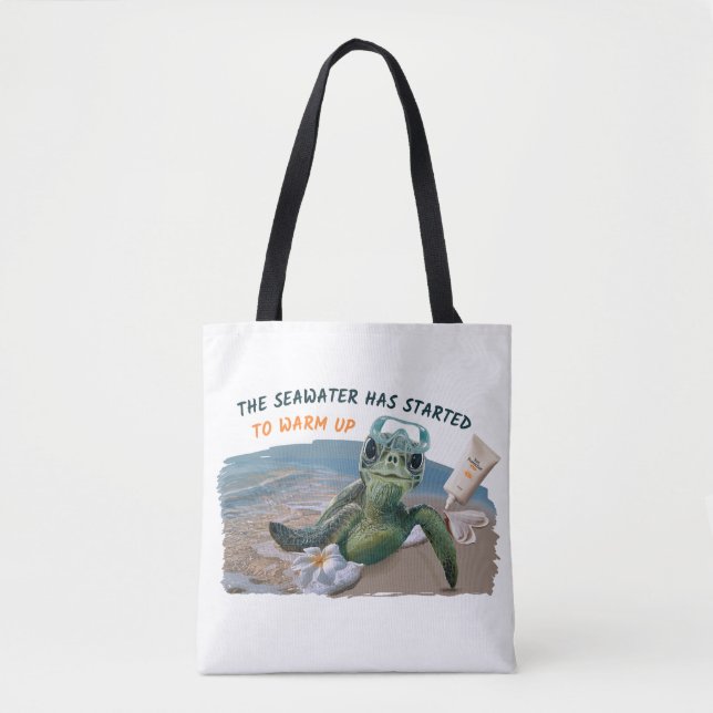 Summer seaturtle tote bag (Front)