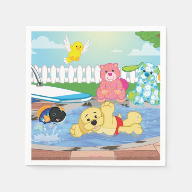 Summer Sensation Pool Paper Napkins (Front)