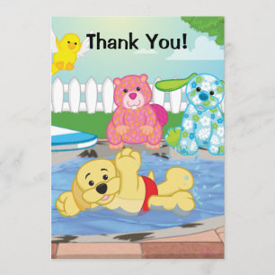 Summer Sensation Pool Thank You Card