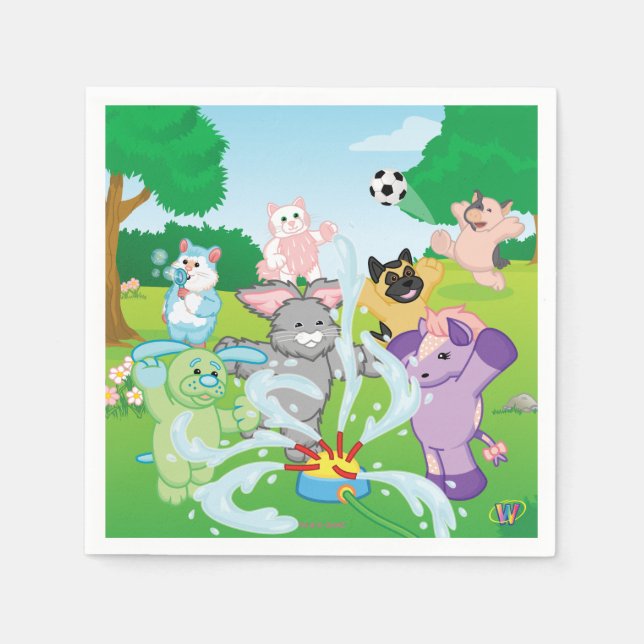 Summer Sensation Sprinkler Napkins (Front)