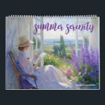 Summer Serenity Calendar<br><div class="desc">Our "Summer Serenity" calendar features the breathtaking works of renowned artist Greg Collins. This stunning collection captures the essence of tranquility and beauty, transporting you to serene landscapes and moments of peace throughout the year. Immerse yourself in bright and vibrant paintings, which bring to life romantic scenes of summer. From...</div>