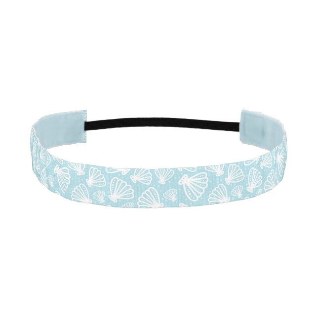 Summer Shell Pattern Athletic Headband (Front)