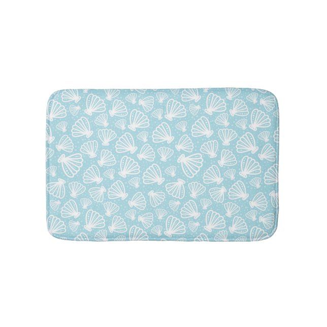 Summer Shell Pattern Bath Mat (Front)