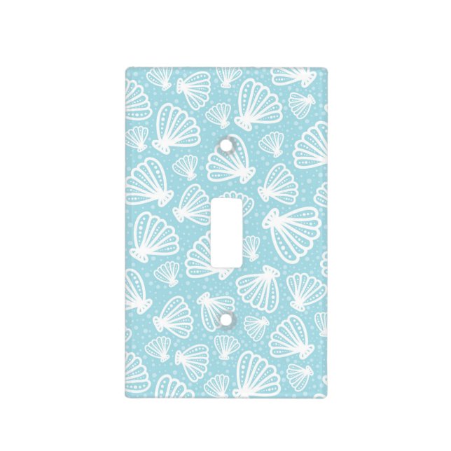 Summer Shell Pattern Light Switch Cover (Front)