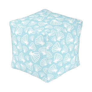 Summer Shell Pattern Pouf