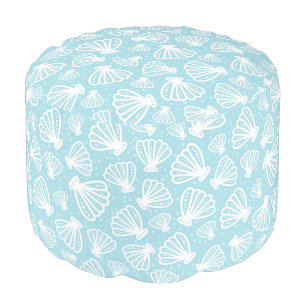 Summer Shell Pattern Pouf