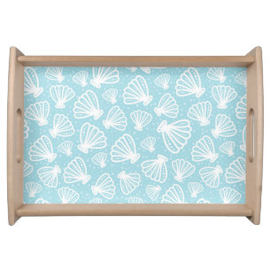 Summer Shell Pattern Serving Tray