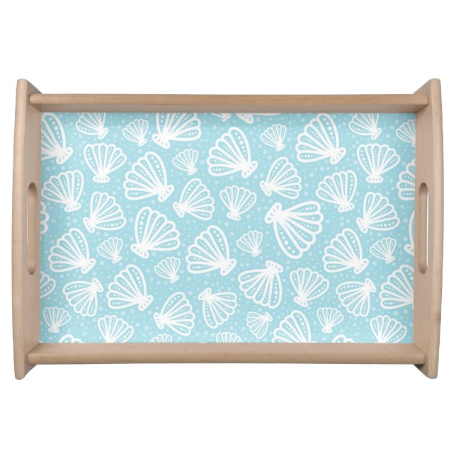 Summer Shell Pattern Serving Tray (Front)