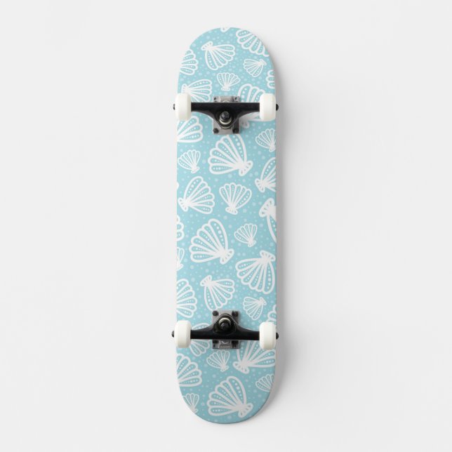 Summer Shell Pattern Skateboard Deck (Front)