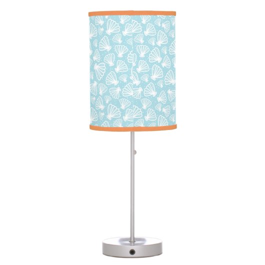 Summer Shell Pattern Table Lamp (Back)