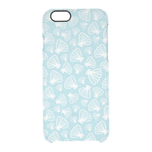 Summer Shell Pattern Clear iPhone 6/6S Case