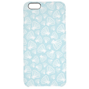 Summer Shell Pattern Clear iPhone 6 Plus Case