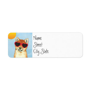 Summer Shiba Inu Label
