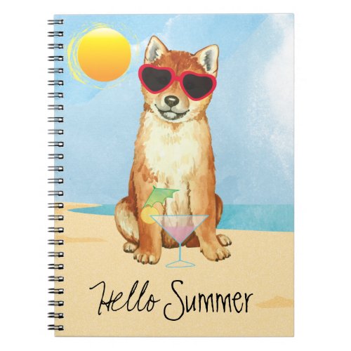 Summer Shiba Inu Notebook