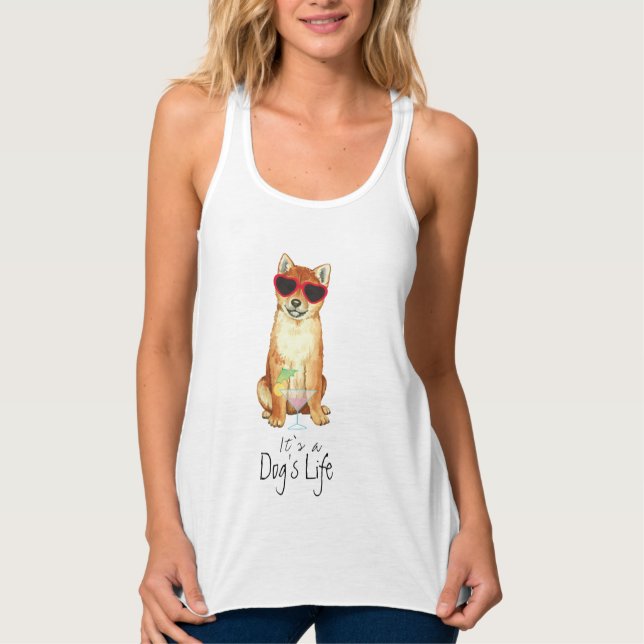Summer Shiba Inu Tank Top (Front)