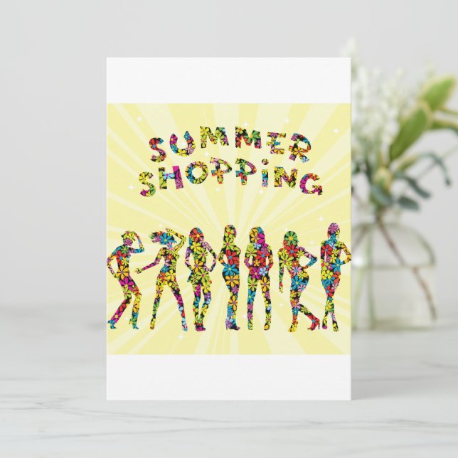 Summer Shopping Invitation (Standing Front)