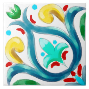 Summer ,Sicilian tiles ,majolica,ceramic tile