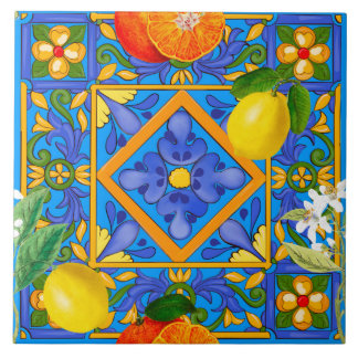 Summer ,Sicilian tiles ,majolica,Mediterranean