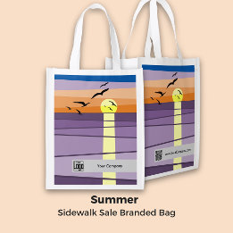 Summer Sidewalk Sale Branded Grocery Bag