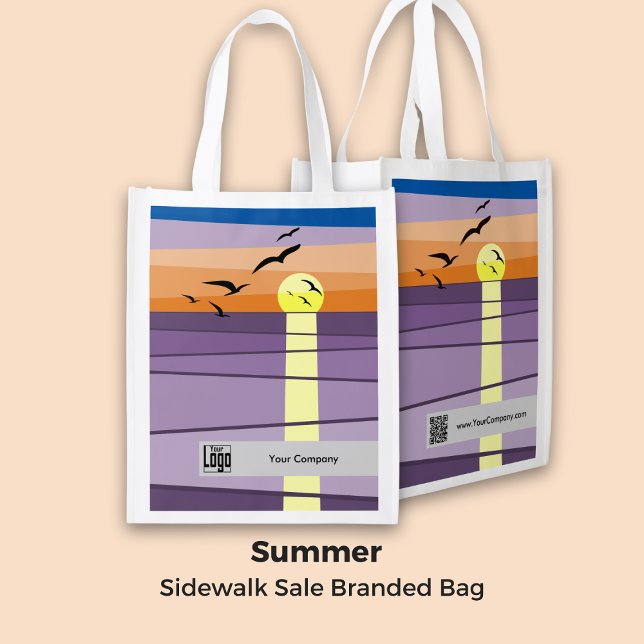 Summer Sidewalk Sale Branded Grocery Bag (Summer Sidewalk Sale Branded Grocery Bag)