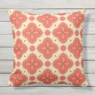 Summer Sienna Flower Pattern Double Sided Throw Pillow