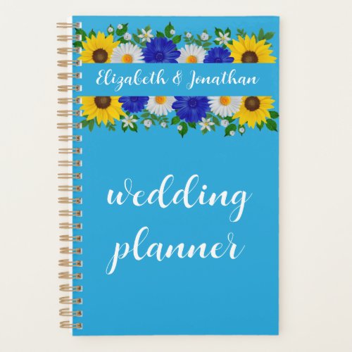 Summer Sky Blue Floral Wedding Planner