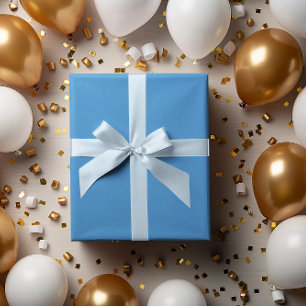 Summer Sky Blue Wrapping Paper Roll